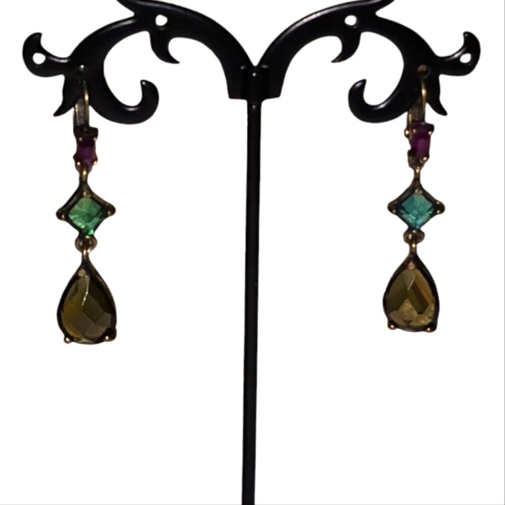 Avon Vintage Elegant Multicolor Drop Earrings